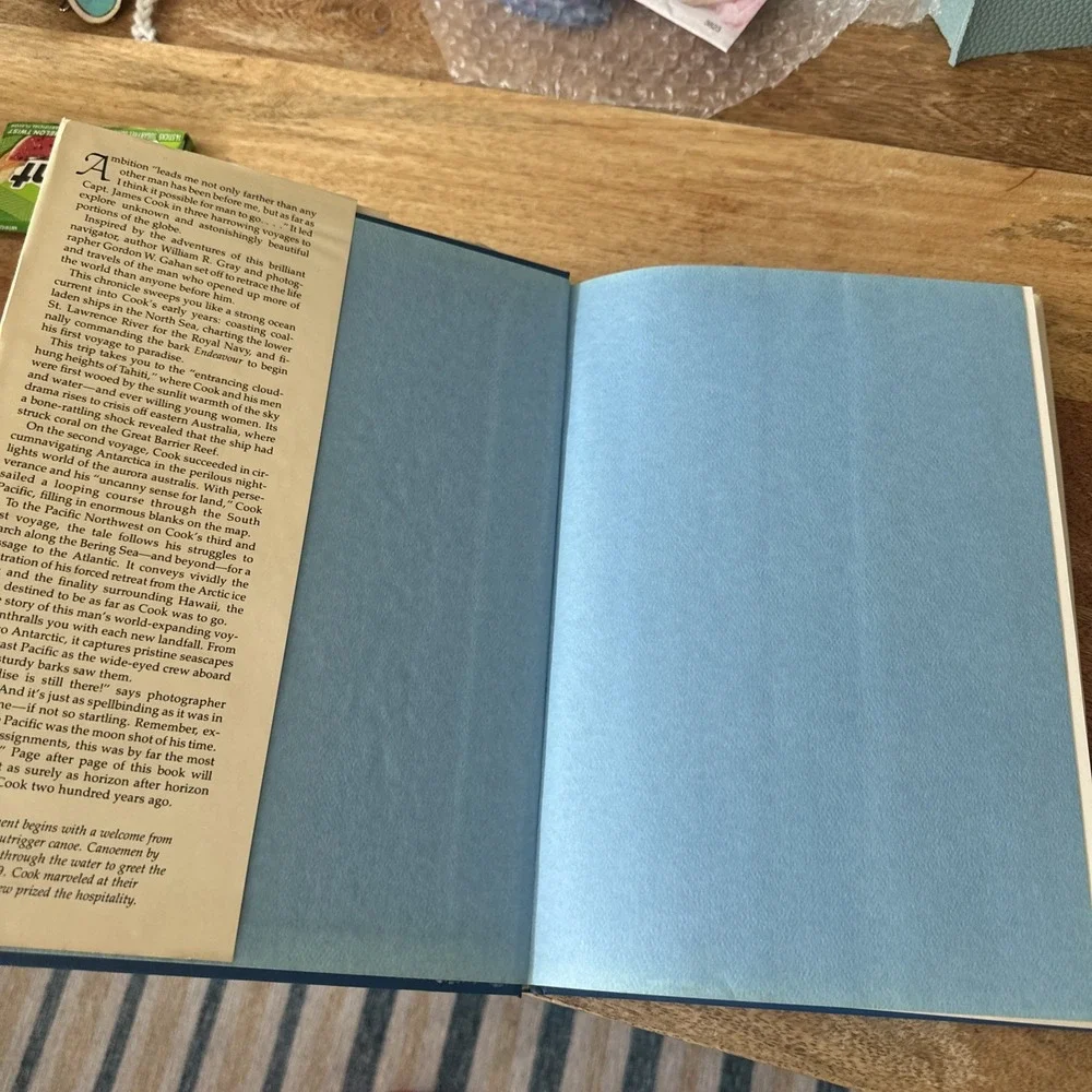 Voyages To Paradise: Exploring In The Wake Of Captain Cook by WR Gray 1981  HCDJ